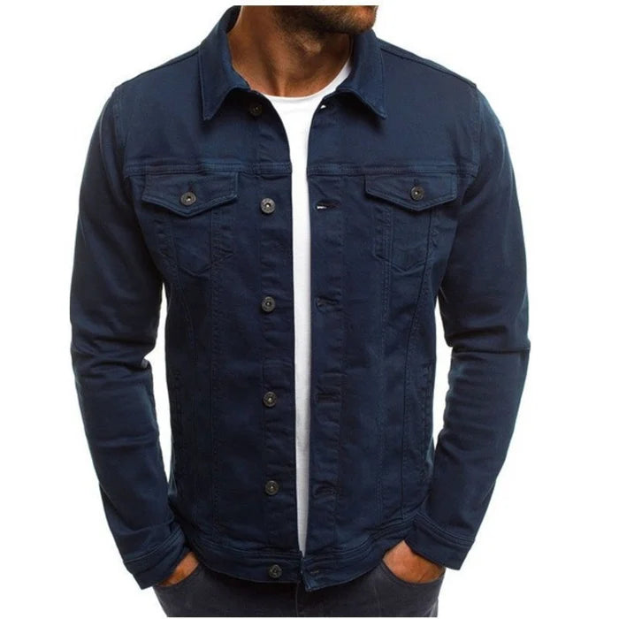 Men's Casual Classic Denim Trucker Jacket Slim Fit