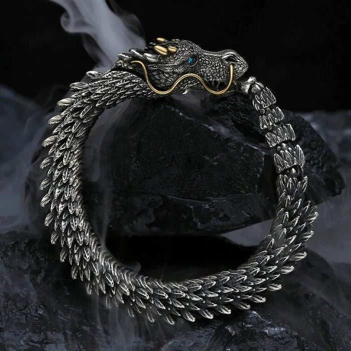 Handmade Golden Horn Dragon Bracelet