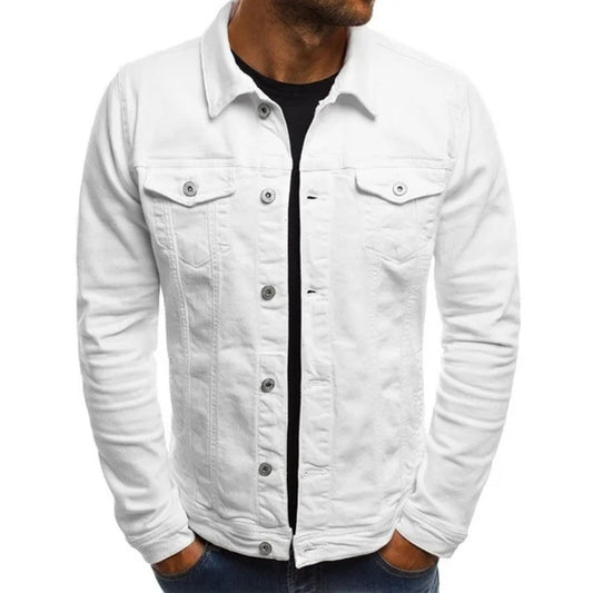 Men's Casual Classic Denim Trucker Jacket Slim Fit