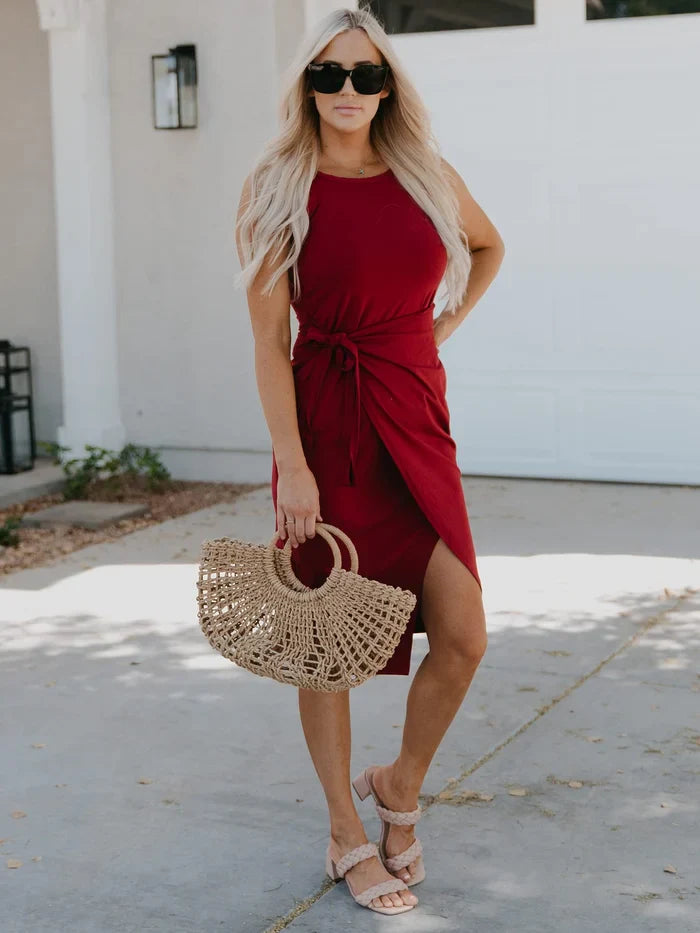 Casual Sleeveless Midi Dresses