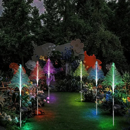 7 Color Changing Solar Christmas Trees Lights