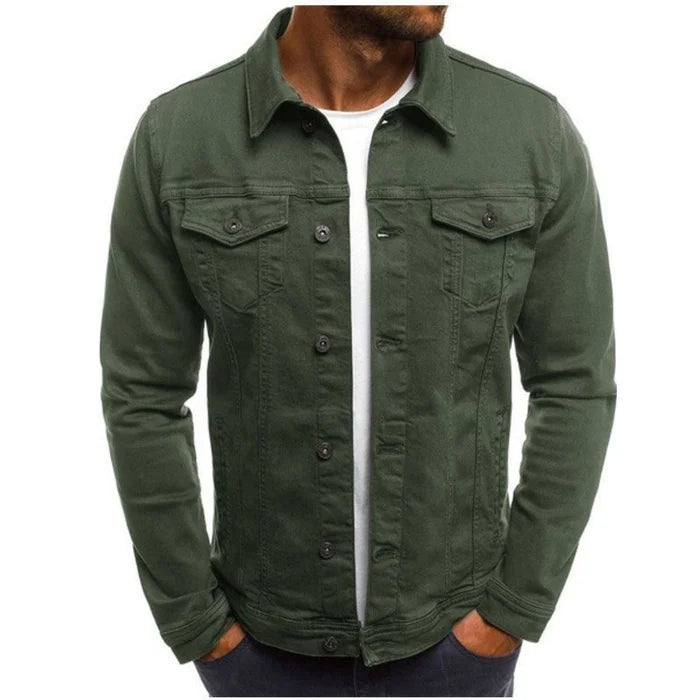 Men's Casual Classic Denim Trucker Jacket Slim Fit