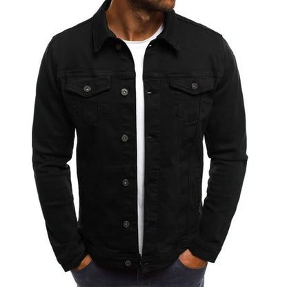 Men's Casual Classic Denim Trucker Jacket Slim Fit